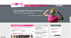 Desktop Screenshot of crescendo-emploi.com