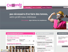 Tablet Screenshot of crescendo-emploi.com